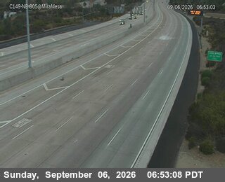 (C149) I-805 : Mira Mesa Boulevard live camera view