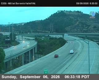 (C235) I-5 : Just South Of Sorrento Valley Road 1 live camera view