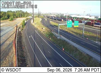 SR 509 at MP 2.9: Alexander Ave E live camera view