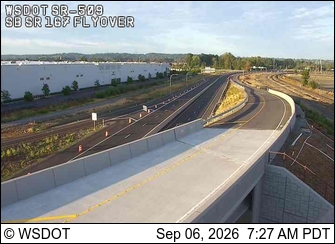 SR 509 at MP 3.5B: SB SR167 Flyover live camera view