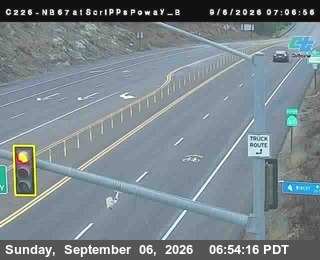 (C226) NB 67: Scripps Poway Bottom live camera view