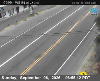 (C300) SR-94: Lyons Valley live camera view