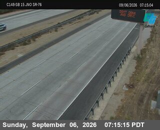 (C148) I-15 : Just North Of SR-76 live camera view