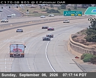 (C170) I-805: East Palomar DAR live camera view