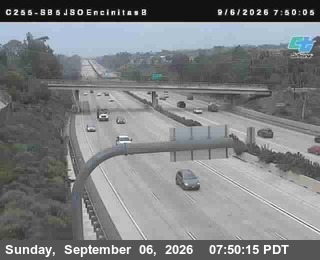 (C255) I-5 : Just South of Encinitas Bottom live camera view