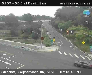 (C257) I-5 : SB at Encinitas live camera view