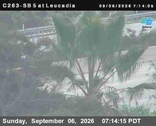 (C263) I-5 : SB at Leucadia live camera view