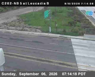 (C262) I-5 : NB at Leucadia Bottom live camera view