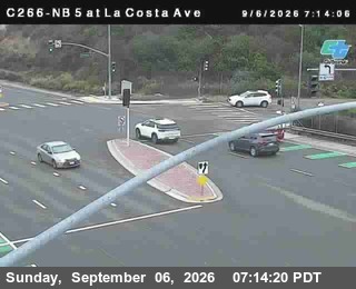 (C266) I-5 : NB at La Costa Ave live camera view