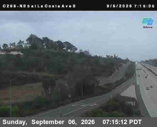 (C268) I-5: NB at La Costa Ave Bottom live camera view