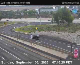 (C278) I-5 : SB at Palomar Airport Road live camera view