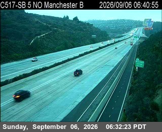 (C517) I-5 : SB North of Manchester B live camera view
