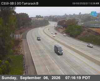 (C359) I-5: SB 5 SO Tamarack B live camera view