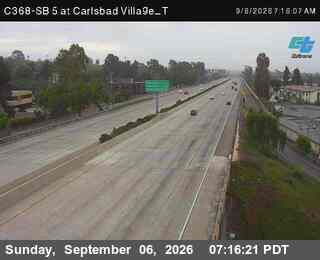 (C368) I-5 : SB at Carlsbad Village_T live camera view