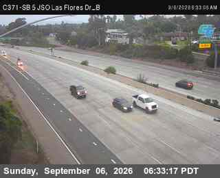 (C371) I-5: SB 5 JSO Las Flores Dr B live camera view
