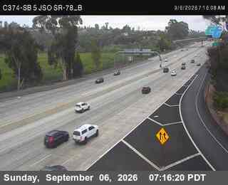 (C374) I-5: SB 5 JSO SR-78_B live camera view