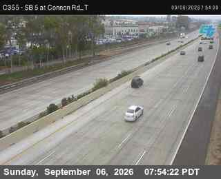 (C355) I-5: SB at Cannon Rd_T live camera view