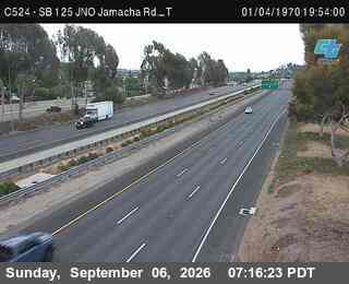 (C524) I-125: SB NO Jamacha Rd - T live camera view