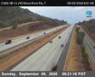 (C386) NB 15 : JNO Mesa Rock Rd_T live camera view