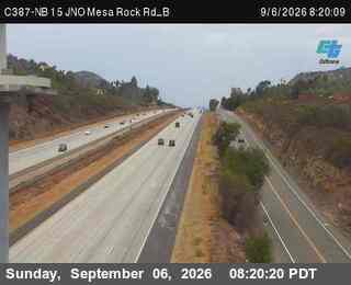 (C387) NB 15 : JNO Mesa Rock Rd_B live camera view