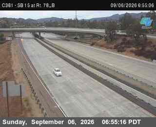 (C381) I-15 : Just South of SR-78_ live camera view