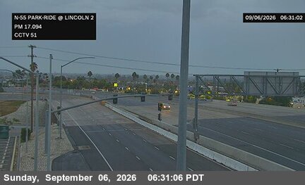 SR-55 : (51) Lincoln Park and Ride 1 live camera view