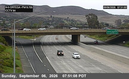 I-5 : (84) Ortega Highway live camera view