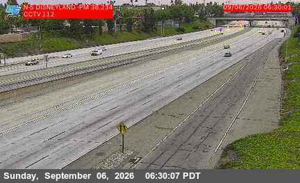 I-5 : (112) Disneyland Dr. live camera view