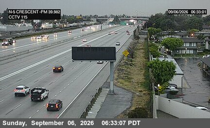 I-5 : (115) Crescent live camera view