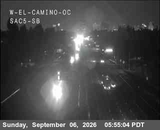 Hwy 5 at W El Camino live camera view
