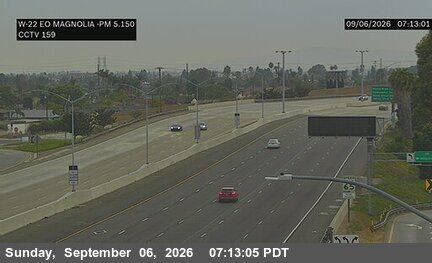 SR-22 : (159) East of Magnolia Street live camera view