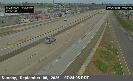 SR-22 : (162) Westbound Knott Avenue live camera view