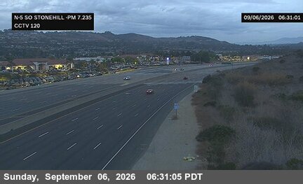 I-5 : (120) South of Stonehill live camera view