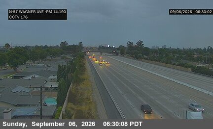SR-57 : (176) North of Wagner Avenue live camera view