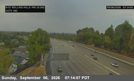 SR-57 : (182) Rolling Hills Road Undercross live camera view