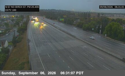 SR-57 : (183) North of Birch live camera view