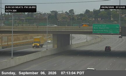SR-55 : (204) South of Meats Avenue live camera view