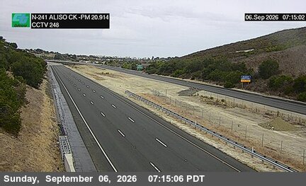 SR-241 : (248) Aliso Creek 50 Meters South of El Toro Road Undercross live camera view
