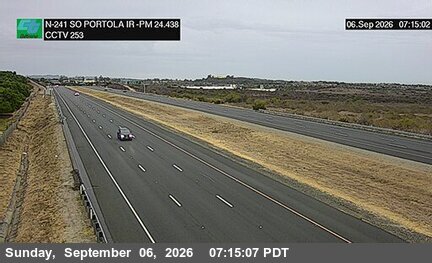 SR-241 : (253) 780 Meters South of Portola Parkway Overcross live camera view