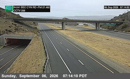SR-241 : (288) 50 Meters SO Bee Canyon Road live camera view