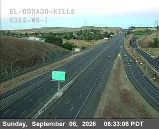 Hwy 50 at El Dorado ED50 WB 1 live camera view