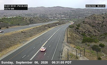 SR-241 : (306) 1100 Meters South of SR-91 live camera view