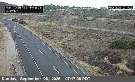 SR-241 NB : (307) EB SR-91 -241Connector live camera view