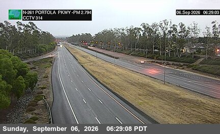 SR-261 : (314) 80 Meters South of Portola Parkway (West) Overcross live camera view