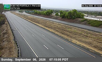 SR-261 : (315) 940 Meters North of Portola Parkway (West) Overcross live camera view