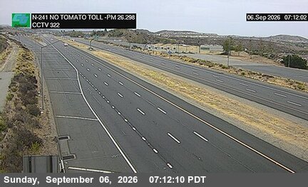 SR-241 : (322) North of Tomato Toll live camera view
