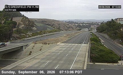 SR-73 : (325) North of Greenfield Drive Undercross live camera view