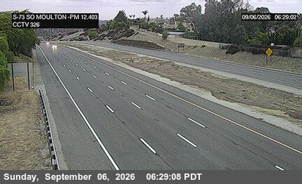 SR-73 : (326) South of Moulton Parkway Undercross live camera view