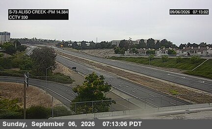 SR-73 : (330) Aliso Creek Road live camera view