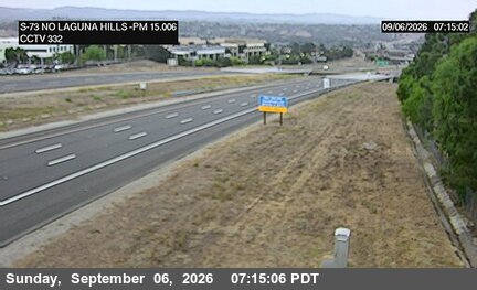SR-73 : (332) North of Laguna Hills Drive Overcross live camera view